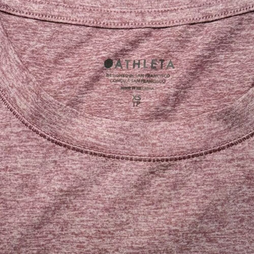 Athleta Thumbhole Long Sleeve Top XS Athleisure Workout Running Base Layer Shirt - Picture 5 of 10